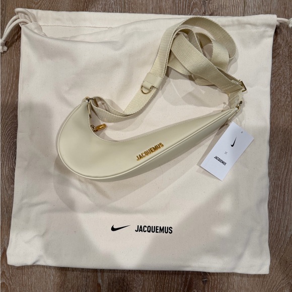 AUTHENTIC NWT Jacquemus x Nike Le Sac Swoosh, Ivory - Picture 2 of 7